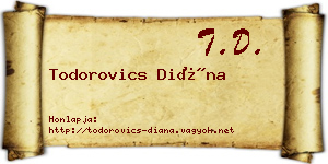 Todorovics Diána névjegykártya