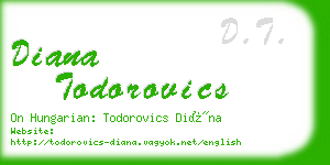 diana todorovics business card